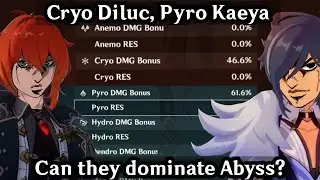 If Their Positions were switched... (Pyro Kaeya, Cryo Diluc) | Genshin Impact