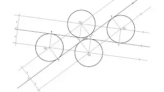 How to draw the circles of given radius tangent to two lines