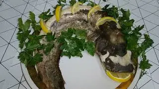 Сом запеченный в духовке. Вкусная речная рыба