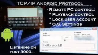 Win7 - Android TCP/IP Connection Demo