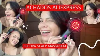 ALIEXPRESS RED LIGHT SCALP BRUSH #beautyproducts #electricbrush #aliexpressfinds