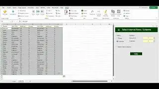 How to Select Interval Rows or Columns in Excel