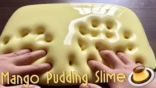 DIY MANGO PUDDING SLIME (Tofu Slime / Jiggly Slime Tutorial) | Bahasa