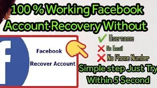 Recover Hacked Facebook Account Without Email,Password And Phone | Facebook Kaise Recover Karen 2022