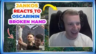 Jankos Reacts to FNC OSCARININ With Broken Hand 👀