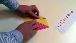 Hold to fold and make your Orbit Digital Origami Pinwheel