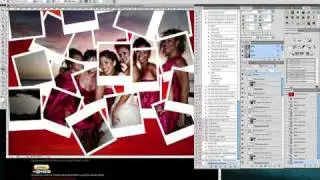 Free Photoshop Actions - Polaroid Montage