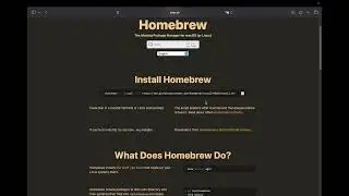 How to Install Homebrew on MacOS
