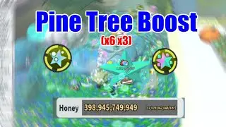 Blue Hive boost with Gummy Star and Pop Star! x6 x3 Pine Tree Boost - Bee Swarm Simulator