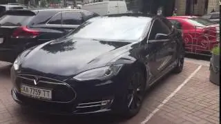 Tesla Model S in Kiev, Ukraine