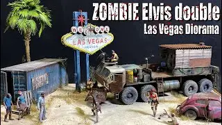 Las Vegas ZOMBIE Elvis double Diorama scale 