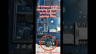 Jio keypad mobile charging connector print problem solution #vikastech #mobilerepairing  #jiomobile