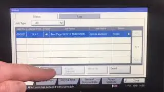 Deleting a job from the print queue Kyocera