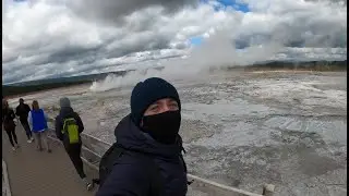 Начинаем исследовать зону гейзеров с Norris Geyser Basin