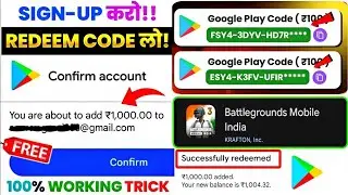Free Google Play Redeem Code | Free Play Store Redeem Code | Free Redeem Code Bgmi |Redeem Code Free