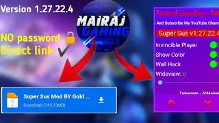 Super SUS Mod Menu || NO password || Anti BAN || Gold Falcon