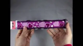 Широкий ошейник для собак Breezy Love Purple 40mm x 37-55cm