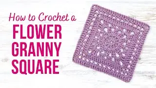 How to Crochet a Lacey Flower Granny Square | Easy Step by Step