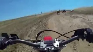 Kim over-cooks berm in Prairie City - Memorial Weekend 2015