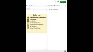 How to STRIKETHROUGH in Google Sheets | Conditional Formatting: Google Sheets (Tutorial) #shorts