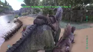 ARK: Survival Evolved Bronto saddle!!!!