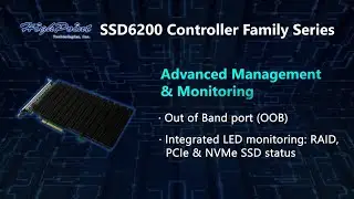 HighPoint SSD6200 Series OOB (out of band) RAID Management LED Indication