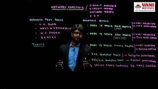 ONLINE COACHING CLASSES FOR GATE & ESE | ECE, EEE, EIE | NETWORK THEORY | VANI INSTITUTE