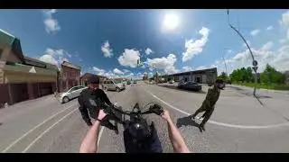 Ride on Grozny on a Honda steed 400 custom
