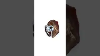 Bague argent, Topaze 3.2 ct