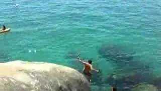 jumping off rocks at tahoe