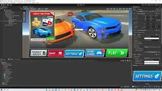 How to add an Settings | Shop and Privacy Policy buttons in unity
