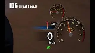 Initial D Tachometer Turbo Gauge Test