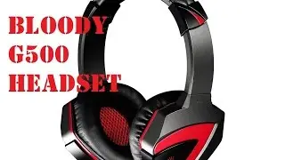 Bloody G500 Combat Gaming PC Stereo Headset Aux connector with inline Microphone
