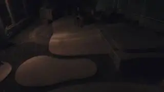 Pool Night Fly Over With Belle