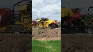 combine race that goes wrong #shortsviral #race #racing #farming #offroad#combine
