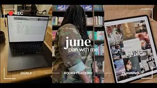How I Plan My Life Digitally | June 2024 Plan With Me | Book Tracker | Vision Board | GoodNotes Tips