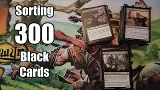 Quietly Sorting 300 Black Cards