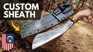 Authentic Traditional Parang with Custom Kydex Sheath | My Parang X Meran Knives