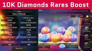 Spending 10k Diamonds Boosting Rares Attributes - Legacy of Discord - Apollyon