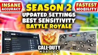 The MOST BALANCED SETTINGS For Battle Royale | COD Mobile | Season 2 BEST SENSITIVITY For BR (2023)