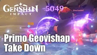 Genshin Impact Primo Geovishap Boss Take Down
