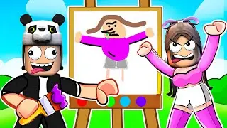 Ceren vs Heronpuppy Drawing Game! - Roblox Speed ​​Draw