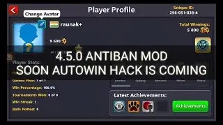8ball pool Auto win trick || Anti ban MoD