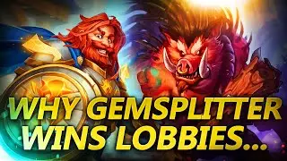 Why Gemsplitter Wins Lobbies... | Hearthstone Battlegrounds Gameplay | Patch 22.0 | bofur_hs