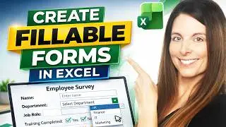 How to Create Fillable Forms in Excel - Employee Engagement Survey Template