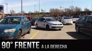 Estacionamiento a 90 grados de frente - A la derecha