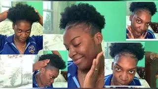 HIGH PUFF ON SHORT 4C NATURAL HAIR (pretty easy)