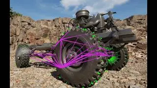 Real-Time Leaf Spring Suspension (Gaz69) | Chaos Vehicles | Unreal Engine