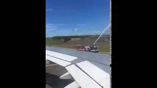 SNAPCHAT VIDEO: Willkommen Jungfernflug airberlin DUS-TER - Ankunft in Lajes (Terceira, Azoren)