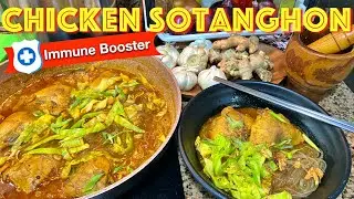 🇵🇭Filipino Ginger + Garlic + Turmeric Chicken Soup + Korean Glass Noodles ENG CC | HungreeCatt Cooks
